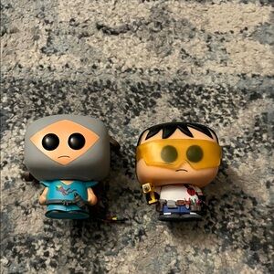 Toolshed and Human Kite pop figures from South Park